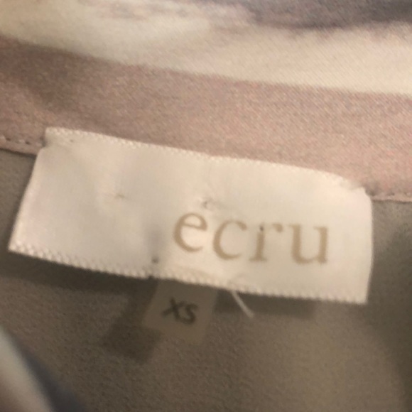 Ecru Dressy Bow Tie Sleeveless Blouse - Picture 3 of 5